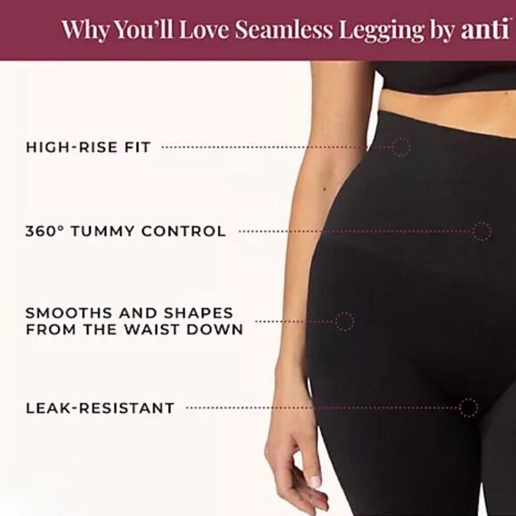 Anti x Proof Seamless Compression Legging Large Midnight Navy - Picture 8 of 8